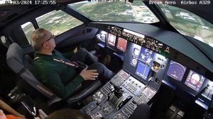 Полет на Симуляторе самолёта Аэрбас А 320 . Отработка от