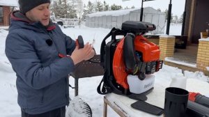 Самая мощная бензиновая воздуходувка AQUILA EB 900 по низко