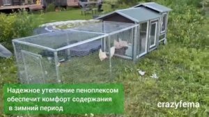 Передвижной курятник на колесах обзор. Утепленный кур