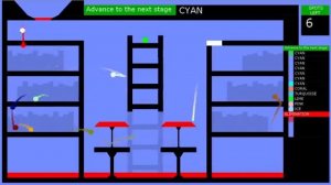 Гонка цветных шариков - школьная трасса