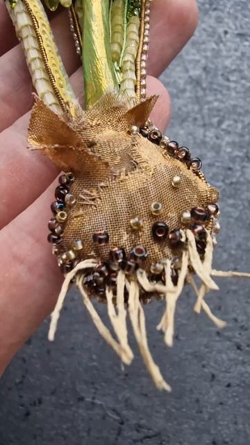 брошь гиацинт #handbroidery #jewelry #diy смотреть онлайн