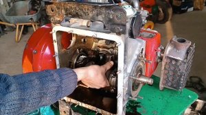 Разобрали свой двигатель,уд 25 делаем шестерню.