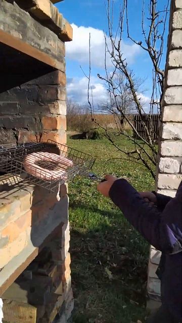 домашняя колбаска на мангале / Sausage Barbecue
