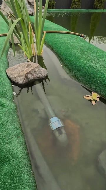 Пруд на даче своими руками. Ручей скиммер