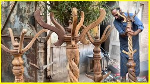 Производство деревянных вешалок в Пакистане!