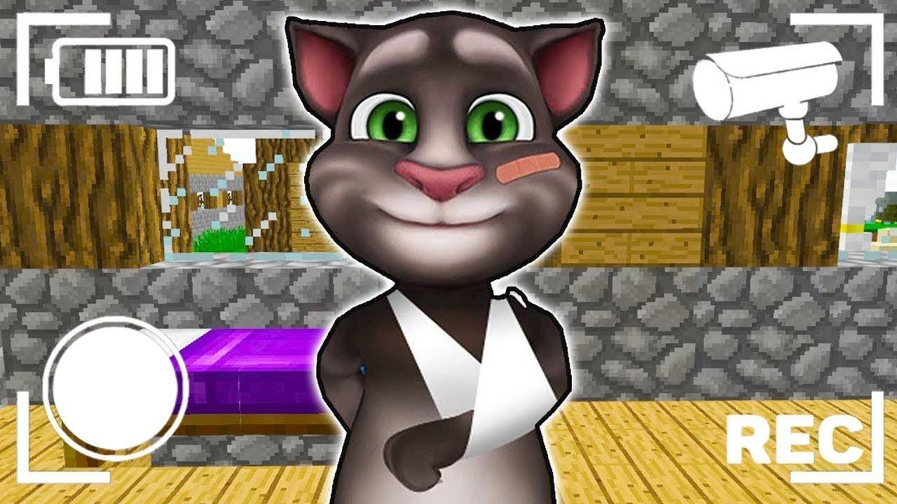 СЛЕЖУ ЧЕРЕЗ КАМЕРУ ЗА ГОВОРЯЩИЙ КОТ ТОМ В МАЙНКРАФТ TALKING TOM MINECRAFT смотреть онлайн