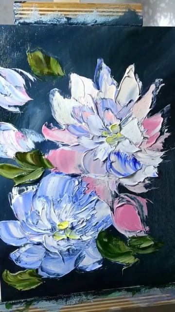 Пионы маслом🍃 #flowers #artwork #художник #painting #живопись #лой смотреть онлайн