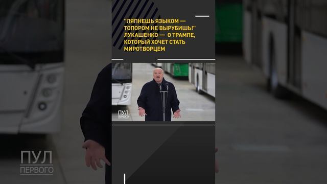 "Ляпнешь языком – топором не вырубишь". Лукашенко – о ? смотреть онлайн