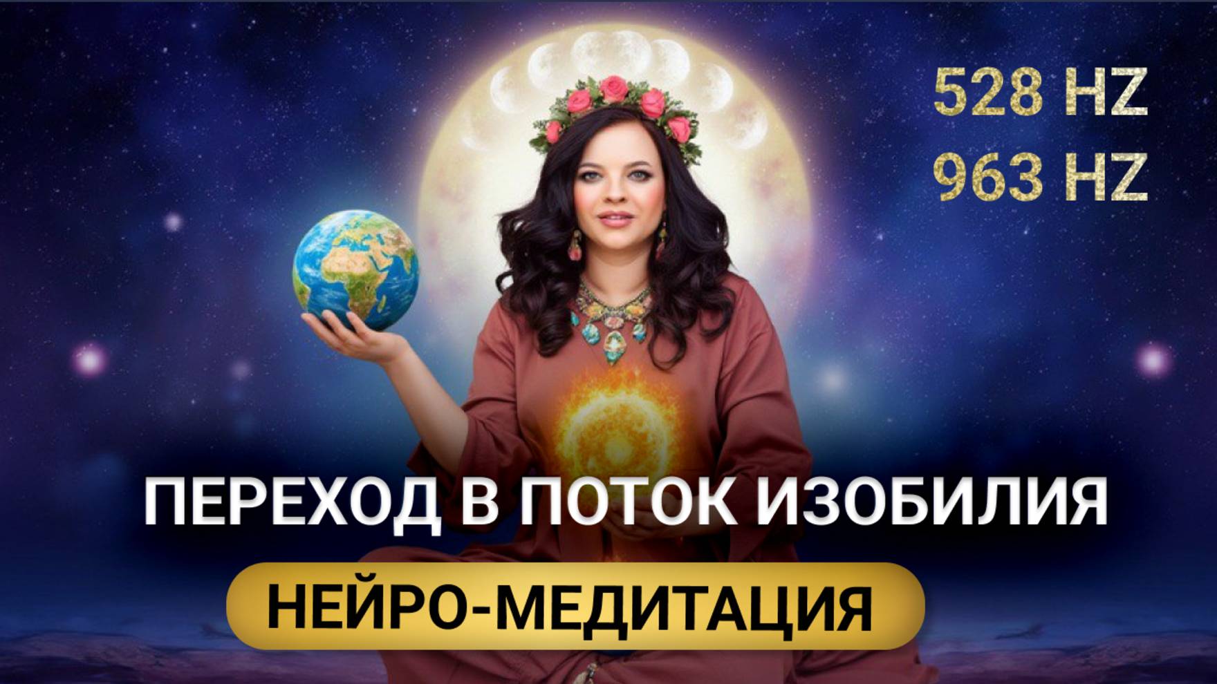 Переход из СТРАХА в поток ИЗОБИЛИЯ: НЕЙРОМЕДИТАЦИЯ | 528 Hz + 963 Hz