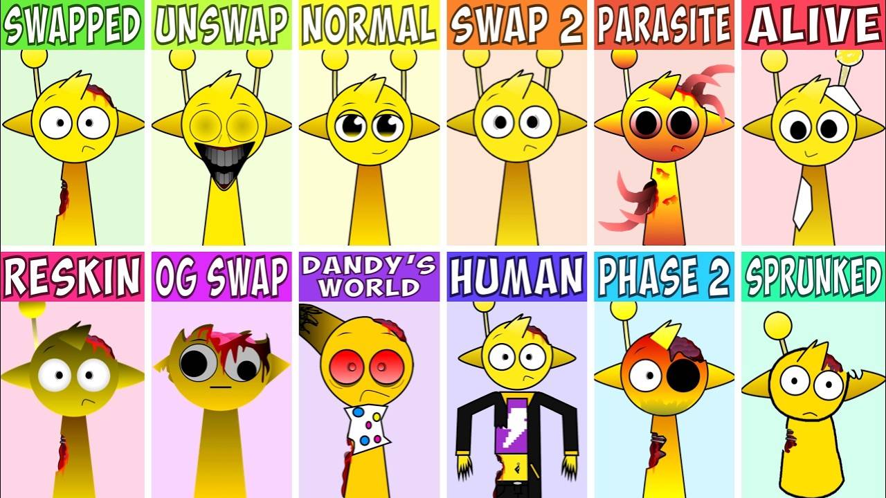 🔥 ВСЕ INCREDIBOX ПЕРСОНАЖИ 🔥 ИЗ SWAPPED В ОДНОМ ВИДЕО!!! 📺 | INCREDIBOX SPRUNKI 🚀 смотреть онлайн