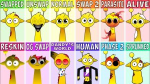 🔥 ВСЕ INCREDIBOX ПЕРСОНАЖИ 🔥 ИЗ SWAPPED В ОДНОМ ВИДЕО!!! 📺 | INCREDIBOX SPRUNKI 🚀