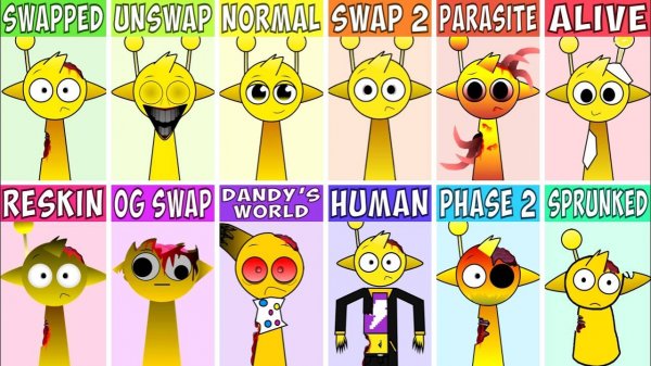 🔥 ВСЕ INCREDIBOX ПЕРСОНАЖИ 🔥 ИЗ SWAPPED В ОДНОМ ВИДЕО!!! 📺 | INCREDIBOX SPRUNKI 🚀