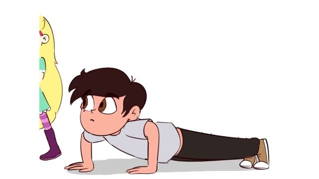 Тренировка комикс стар против сил зла