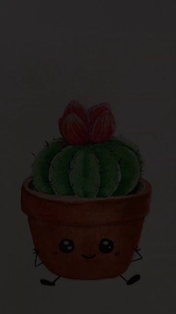 Малюємо кактус 🌵 поетапно акварельними фарбами 🎨 смотреть онлайн