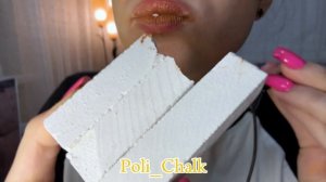 Орская глина Солнечная☀️+сухой и мокрый мел 🧡|АСМР