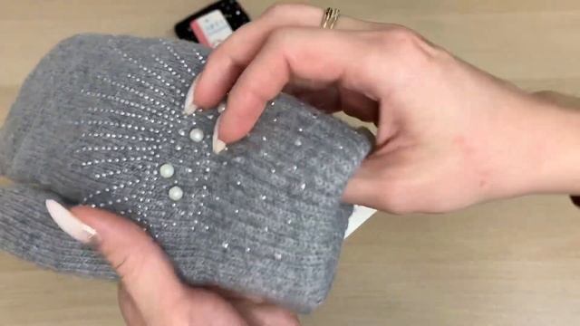 Варежки женские "Друг" (двойные, начёс) №ГП8851-1 смотреть онлайн