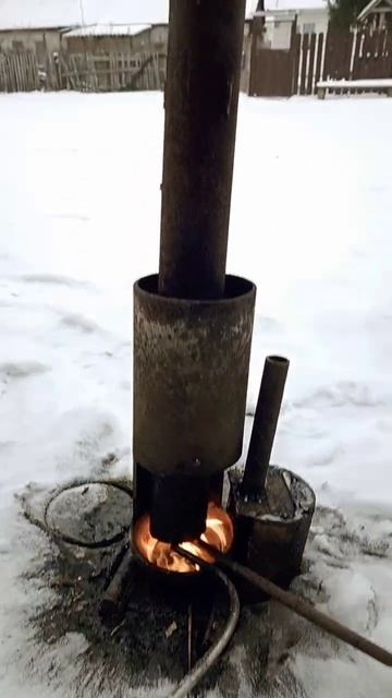 Пробная печь на отработке # врек #врек #буржуйка #топ смотреть онлайн