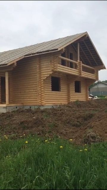 Объект сдан. Дом из оцилиндрованного бревна. Тульская смотреть онлайн