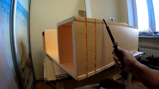 Камин своими руками из пеноплекса \ новогодний камин \ смотреть онлайн