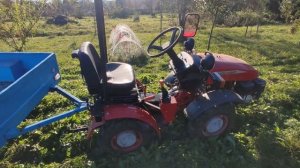 Минитрактор МТЗ112-н01.Осенняя пахота 2024.Как мы настраив