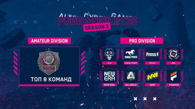 Смотри финал любительского дивизиона Altel Cyber Games PUBG Mobile смотреть онлайн