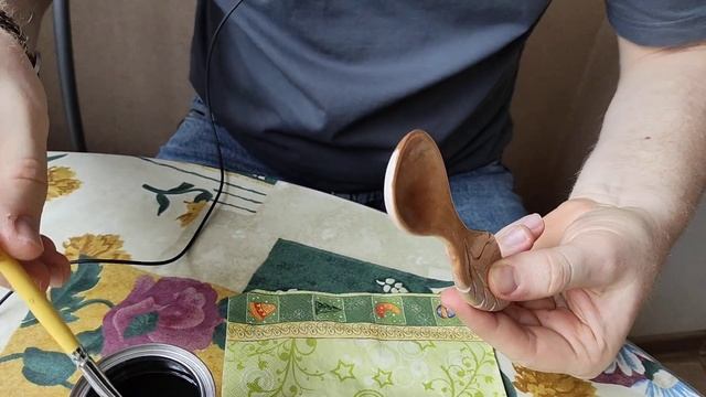 Масло для пропитки дерева Borma. Первая проба на ложке #д? смотреть онлайн