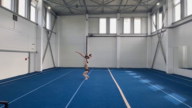 ЖП 1 спортивный, Воробьёва Полина - Морозова Валерия, ДК Маш-ль, Комбинированное упражнение