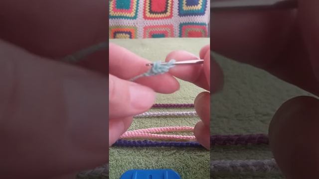 Шнур  Гусеничка. Вяжем крючком