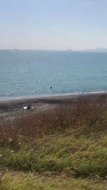 Пляж с черным песком Очень красиво! Бургас Солницы Бол смотреть онлайн