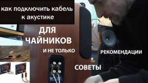 Как подключить кабель к акустике