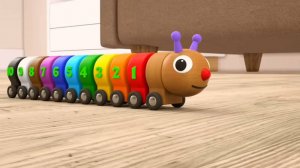 Учимся считать. Весёлая Гусеничка. Развивающий мультфильм
