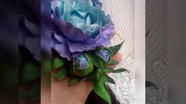 Пион из фоамирана, сделана с любовью. Пион на ободок , п смотреть онлайн