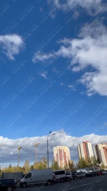 ракета не смогла сбить "Герань" в Киеве, промах сняли н? смотреть онлайн