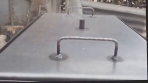 Коптильня с гидрозатвором коптим сало