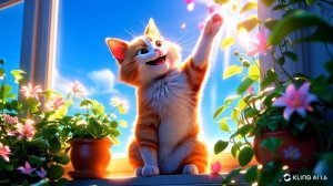 "Мяу-мяу! Весёлая песенка про котика для малышей 🎶🐱