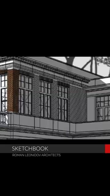 #3d - дом в классическом стиле - #sketchbook - #shorts смотреть онлайн