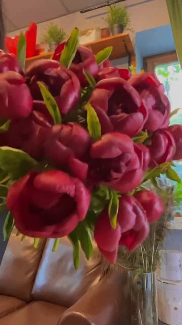 Шикарные пионы Рэд Шарм 😍 смотреть онлайн