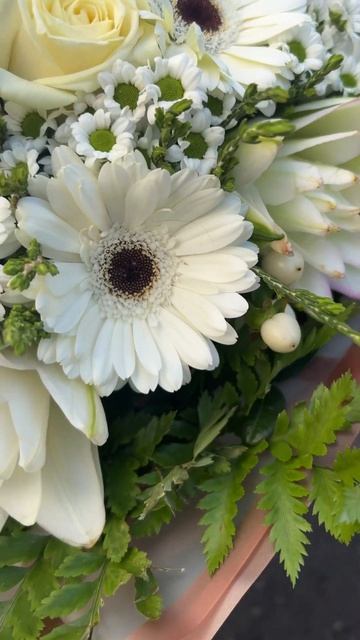 Гербера и Лилия #flowerbouquet #школафлористики смотреть онлайн