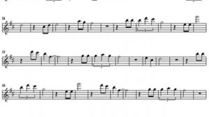 А белый Лебедь на  пруду Саксофон Альт Ноты