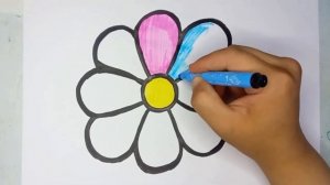 Как нарисовать ЦВЕТЫ? Простой техника рисование детей