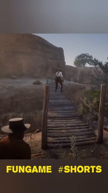 RDR2 - Чтобы прыгать высоко не нужен нам батут #shorts