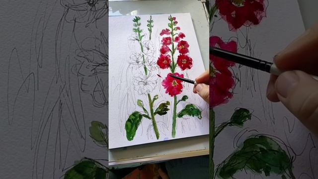 #art #скетч #sketch #drawing #watercolor #мальва смотреть онлайн