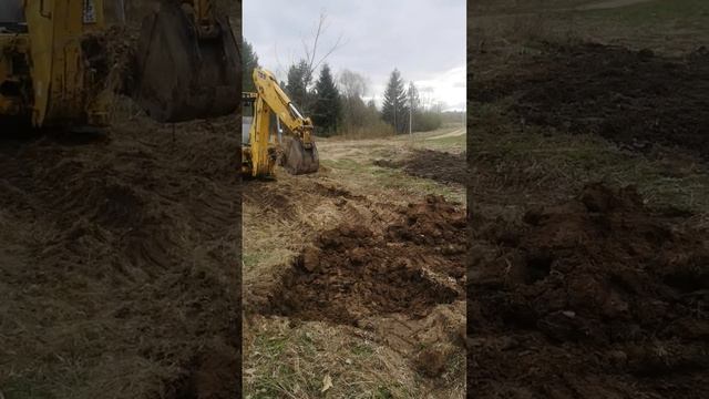 Пересадка крупномеров с помощью техники