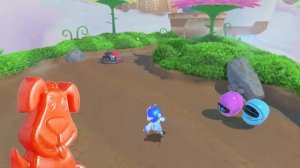 Динозавр напал на робота Васю и желейного Стасика. Про