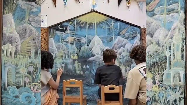 мелом на доске с дошкольниками смотреть онлайн