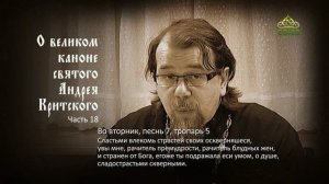 Великий покаянный канон Андрея Критского объясняет священник Константин Корепанов. Часть 18