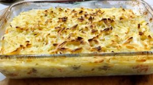 Очень вкусная картофельная запеканка с фаршем. Быстрая запеканка с картофелем и фаршем