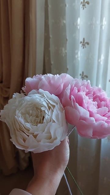 Пионы ручной работы из холодного фарфора ✨ #пионы #хол смотреть онлайн