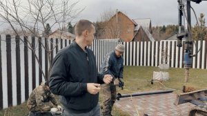 Свайно-винтовой фундамент под теплицу