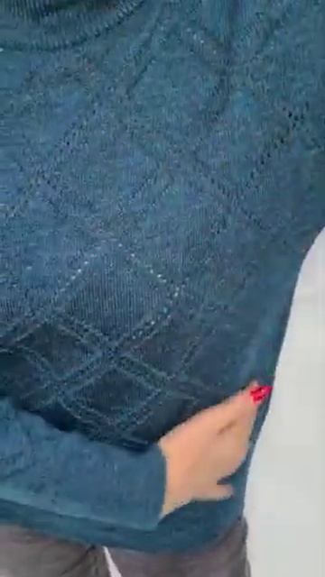 Джемпер Д 2392 - Цвет: морская волна смотреть онлайн